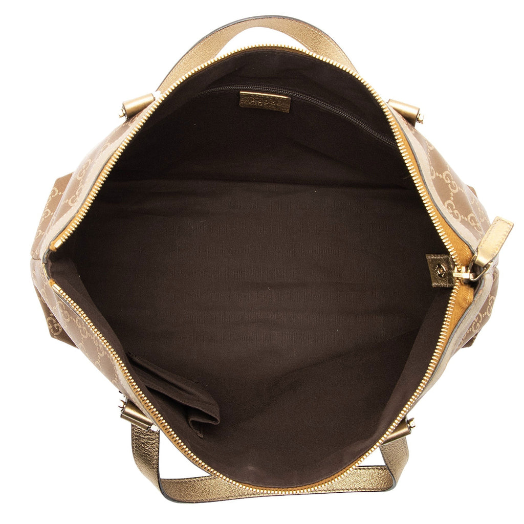 Gucci Metallic GG Canvas Abbey Medium Tote (SHF-fEFerC)