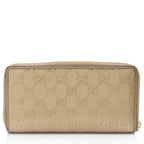Gucci Metallic GG Imprime Zip Around Wallet (SHF-Q4BvCG)