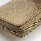Gucci Metallic GG Imprime Zip Around Wallet (SHF-Q4BvCG)