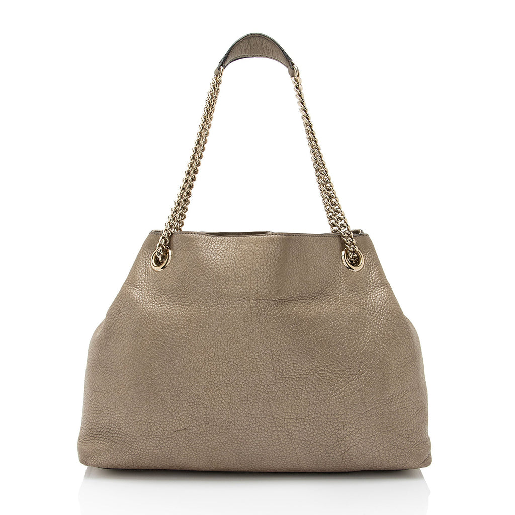 Gucci Metallic Leather Soho Medium Shoulder Bag (SHF-50oytz)