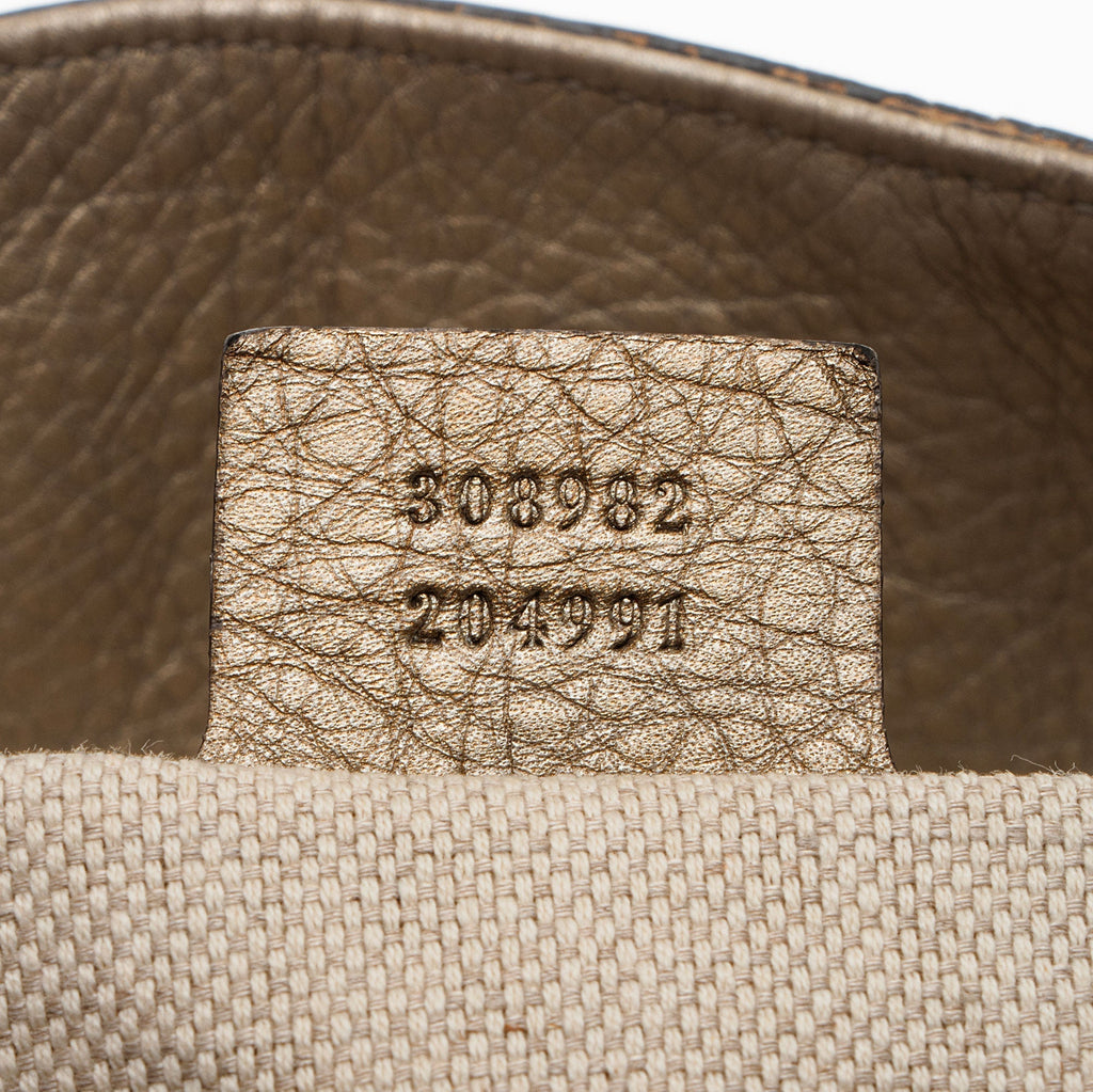 Gucci Metallic Leather Soho Medium Shoulder Bag (SHF-50oytz)
