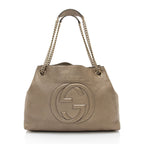 Gucci Metallic Leather Soho Medium Shoulder Bag (SHF-50oytz)