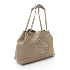 Gucci Metallic Leather Soho Medium Shoulder Bag (SHF-50oytz)