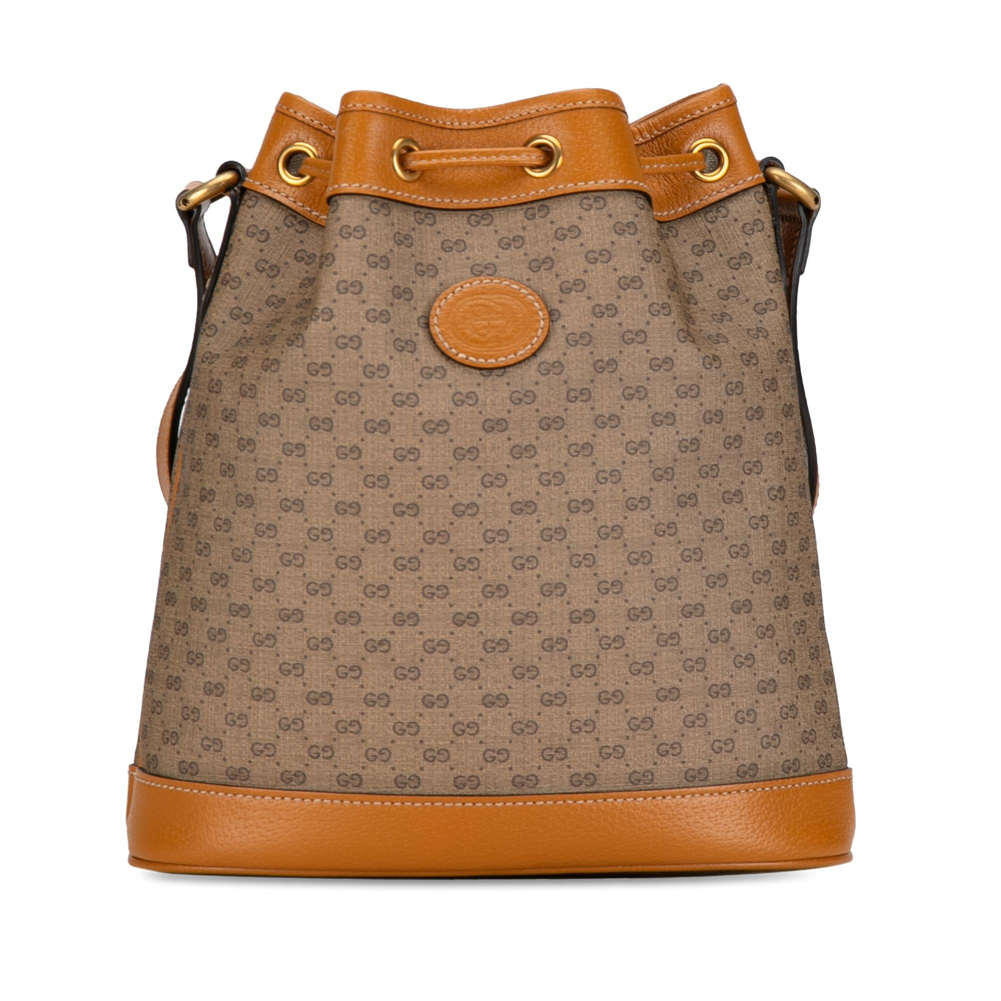 Gucci Micro GG Supreme Mickey Mouse Bucket Bag (SHG-YwzTHp)