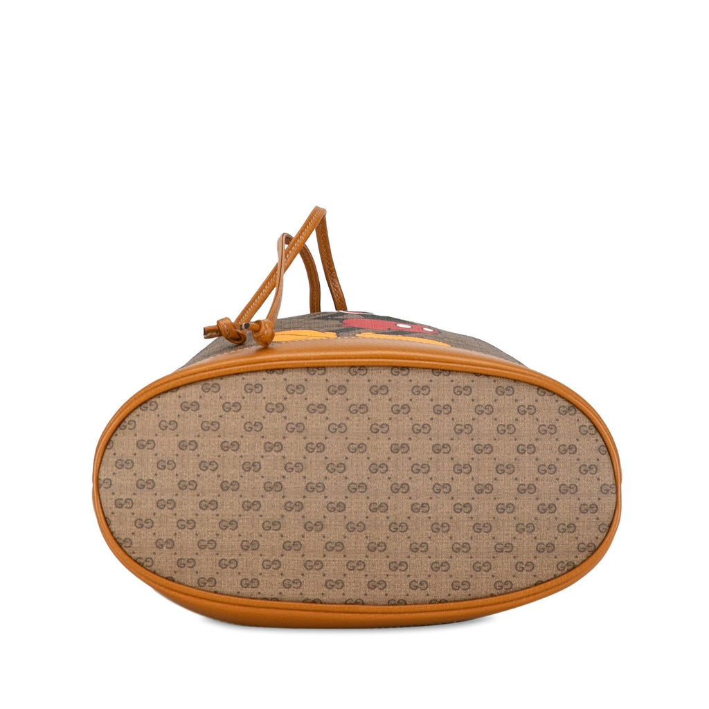 Gucci Micro GG Supreme Mickey Mouse Bucket Bag (SHG-YwzTHp)