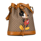Gucci Micro GG Supreme Mickey Mouse Bucket Bag (SHG-YwzTHp)