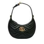 Gucci Mini GG Marmont Half Moon Bag (SHG-ramOzt)
