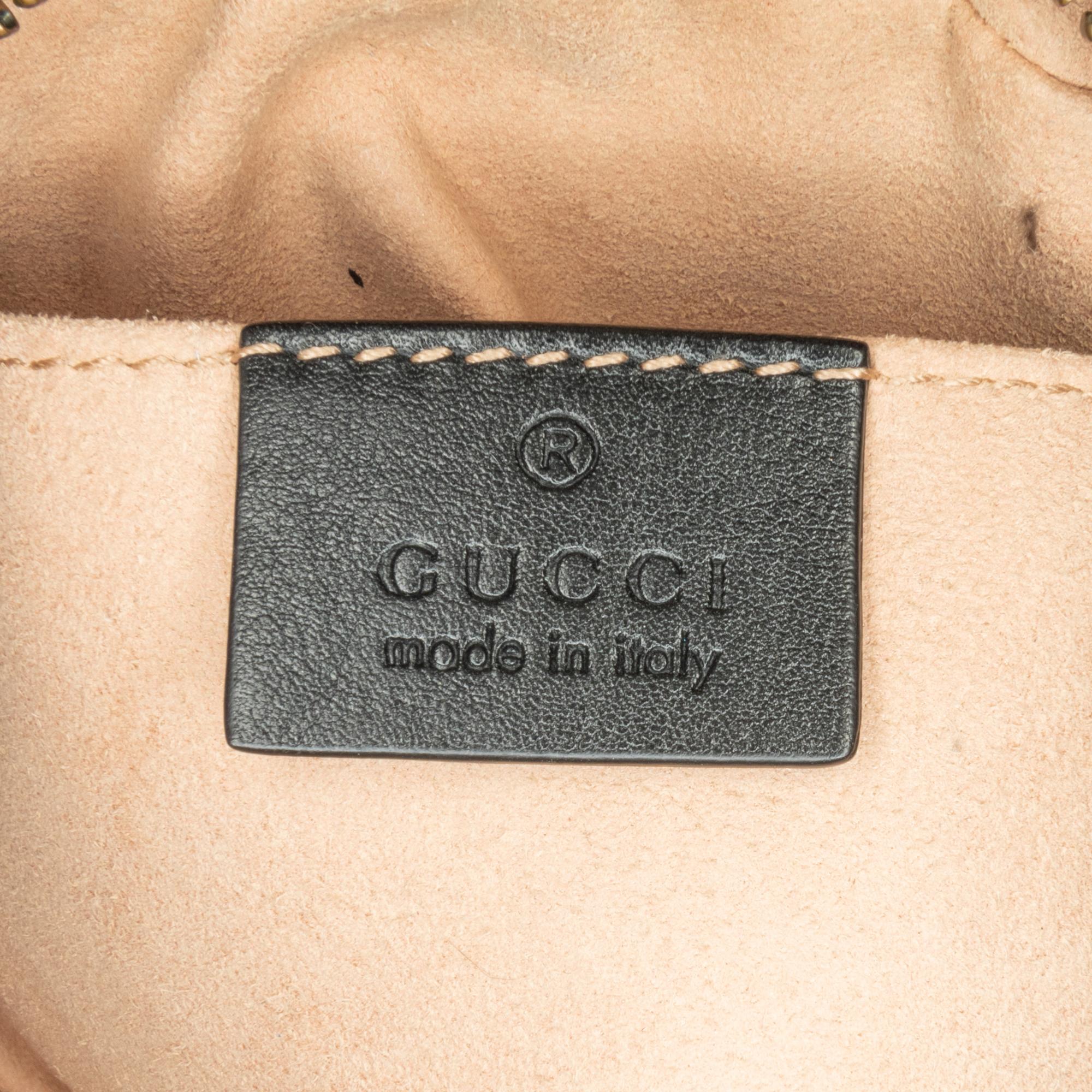 Gucci Mini GG Marmont Matelasse Crossbody Bag (SHG-FuNYR9)