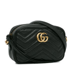 Gucci Mini GG Marmont Matelasse Crossbody Bag (SHG-FuNYR9)