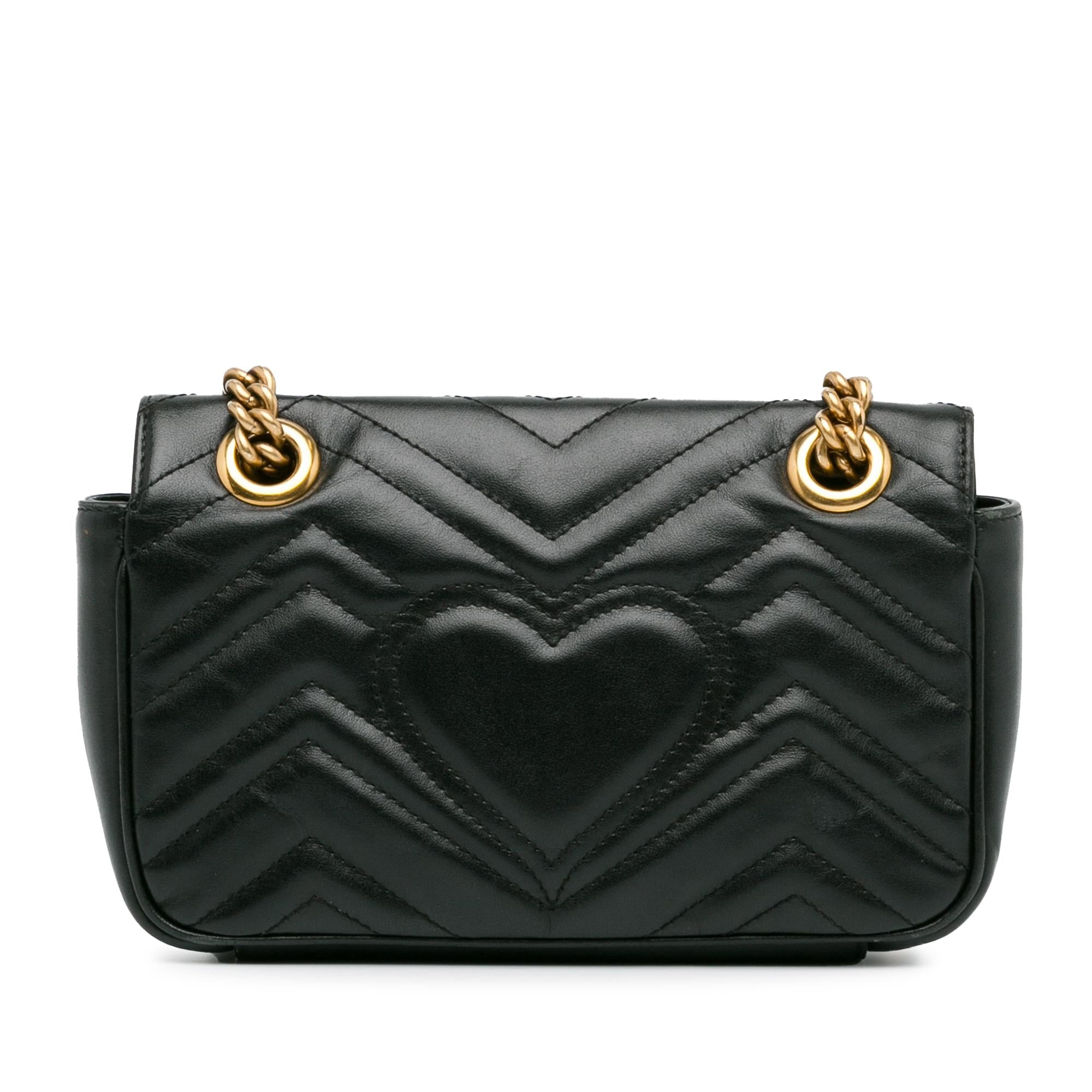 Gucci Mini GG Marmont Matelasse Crossbody (SHG-QNpQD1)