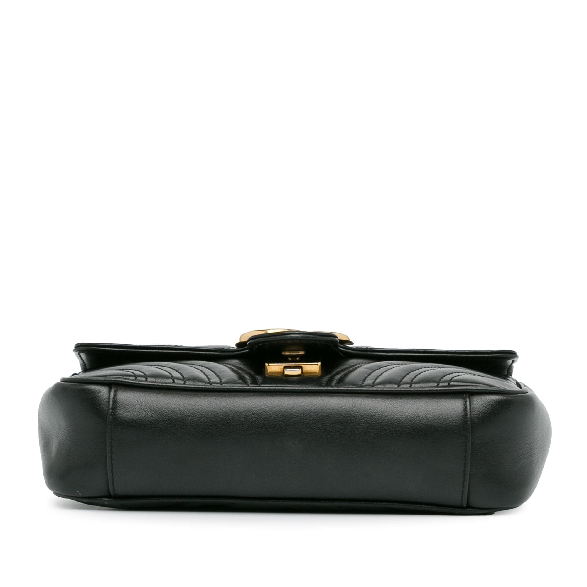 Gucci Mini GG Marmont Matelasse Crossbody (SHG-QNpQD1)