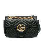 Gucci Mini GG Marmont Matelasse Crossbody (SHG-QNpQD1)