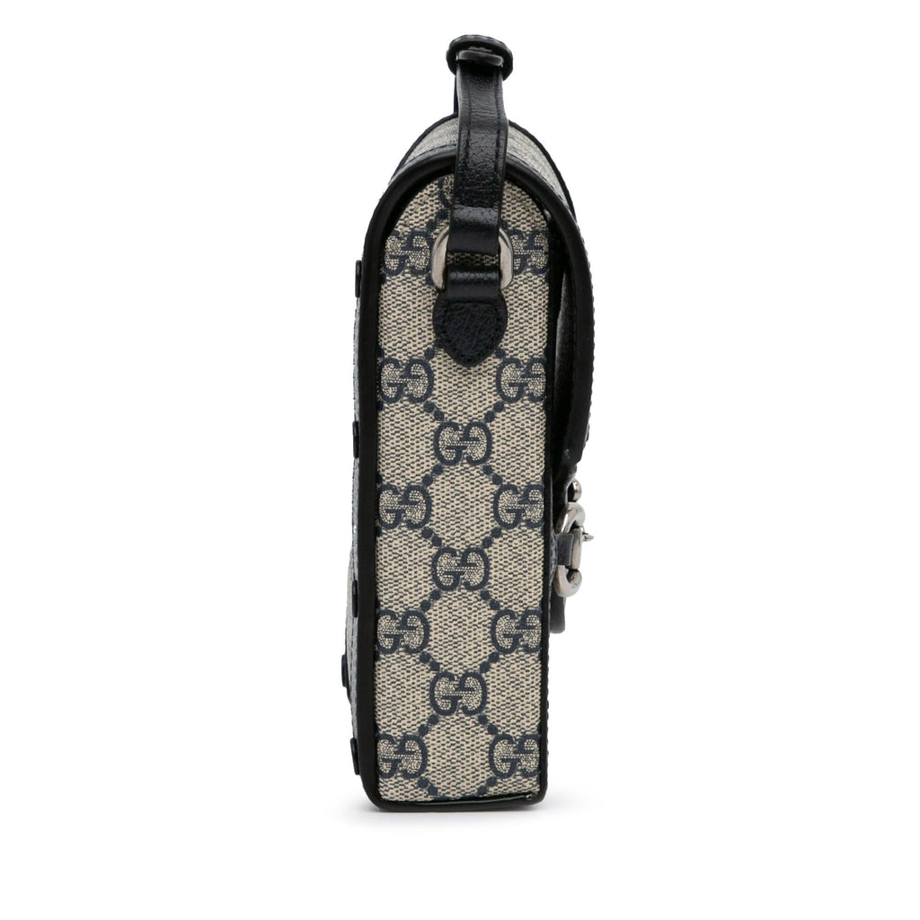 Gucci Mini GG Supreme Horsebit 1955 Crossbody Bag (SHG-SJQgQ9)