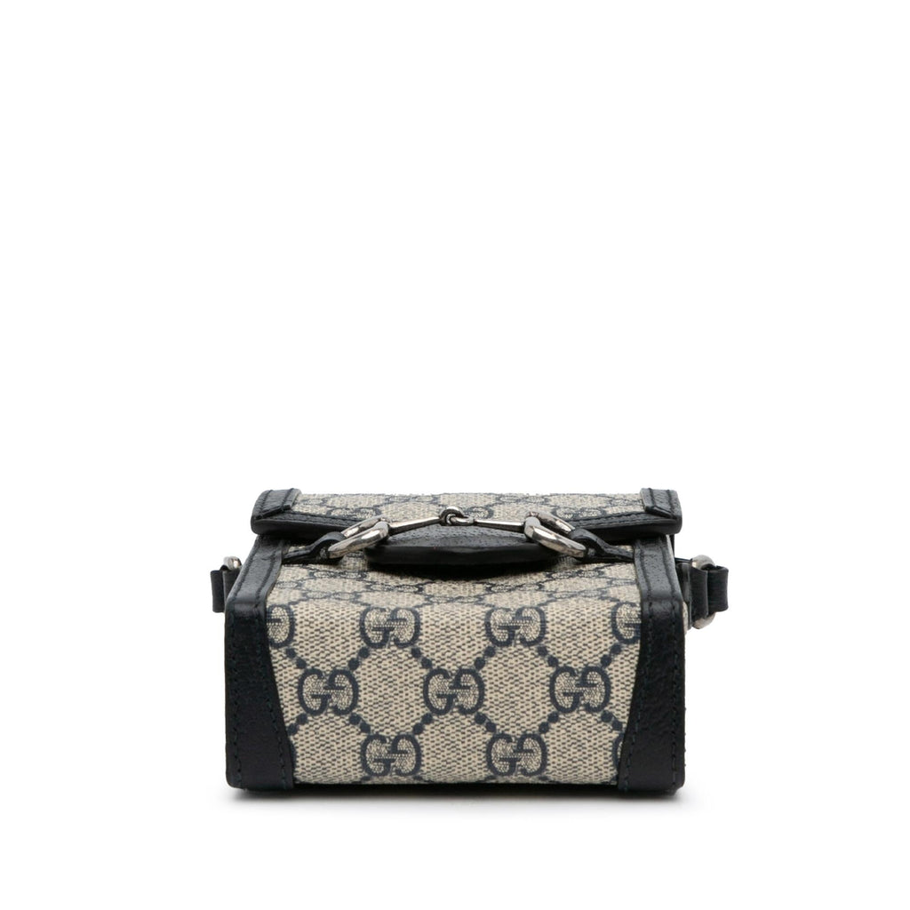 Gucci Mini GG Supreme Horsebit 1955 Crossbody Bag (SHG-SJQgQ9)