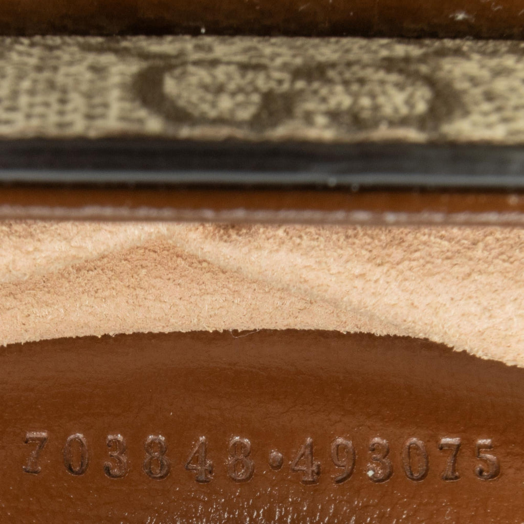 Gucci Mini GG Supreme Horsebit 1955 Satchel (SHG-SrwnA0)