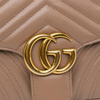 Gucci Small GG Marmont Matelasse Crossbody Bag (SHG-WEebbv)
