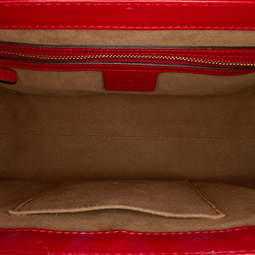 Gucci Small GG Supreme Padlock Satchel (SHG-2Z0zjB)