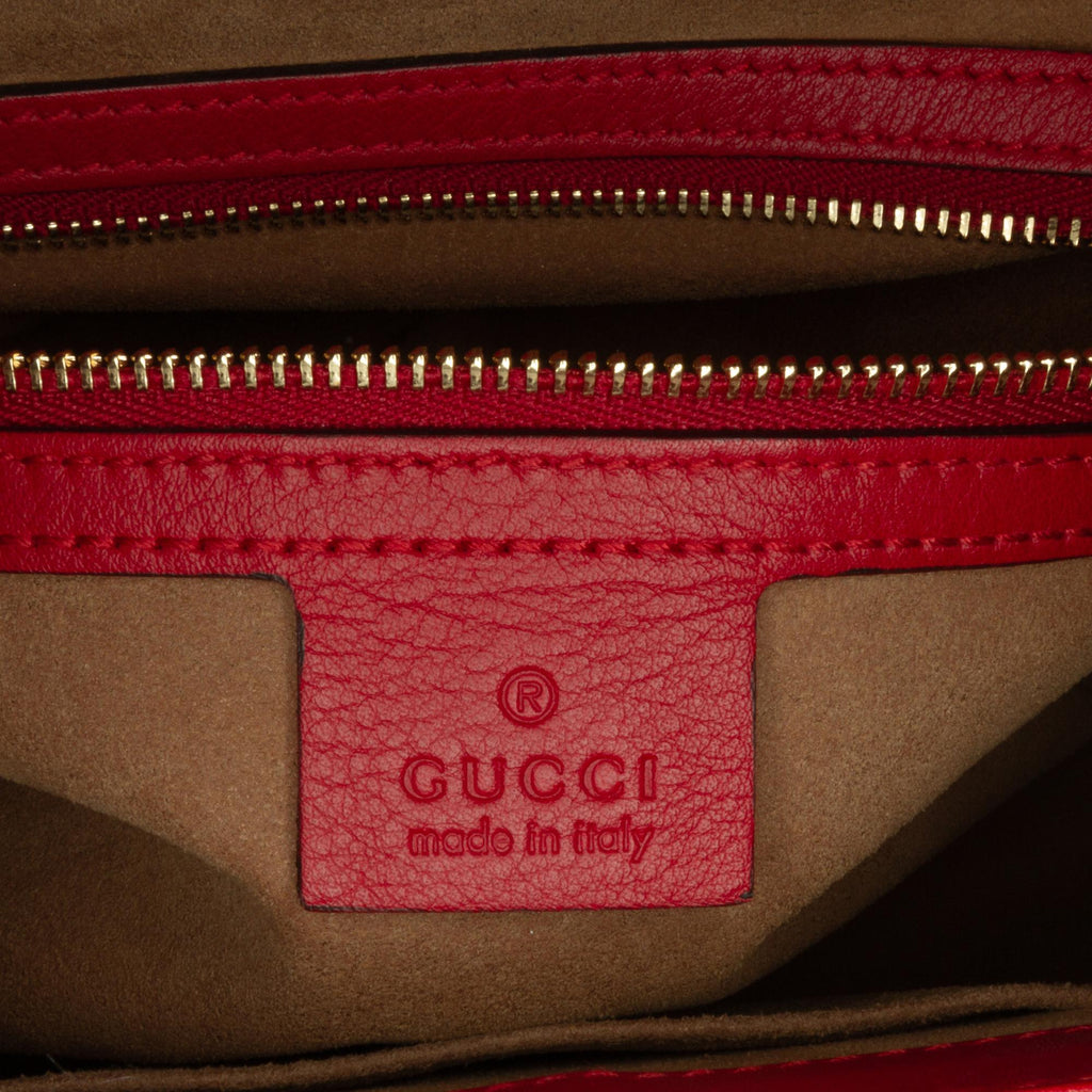 Gucci Small GG Supreme Padlock Satchel (SHG-2Z0zjB)
