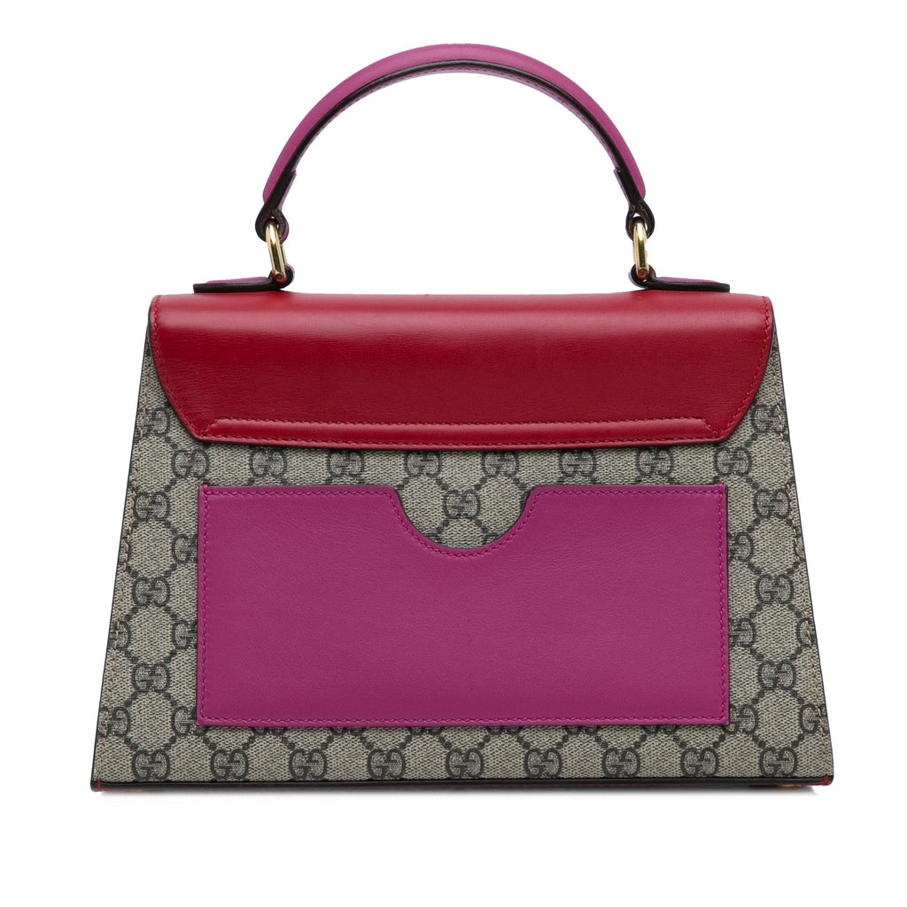Gucci Small GG Supreme Padlock Satchel (SHG-2Z0zjB)