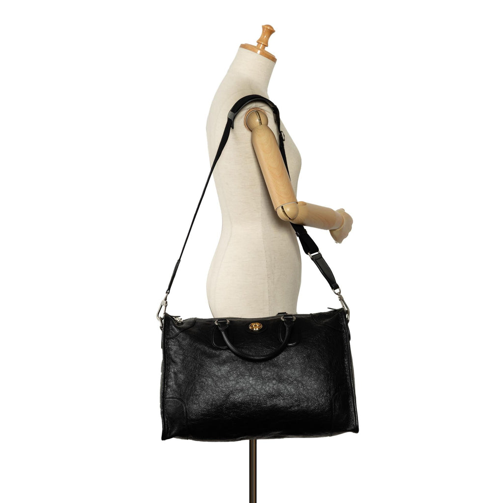 Gucci Soft Leather Morpheus Duffle Bag (SHG-nPa0C4)