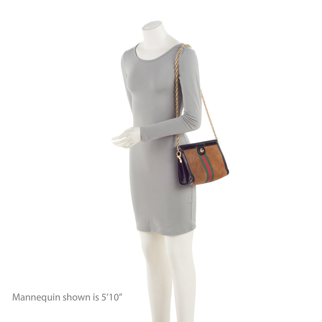 Gucci Suede Ophidia Small Shoulder Bag (SHF-1rb87i)