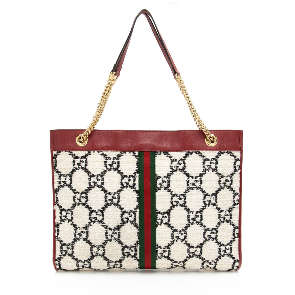 Gucci Tweed Rajah Large Tote (SHF-Ob1q73)