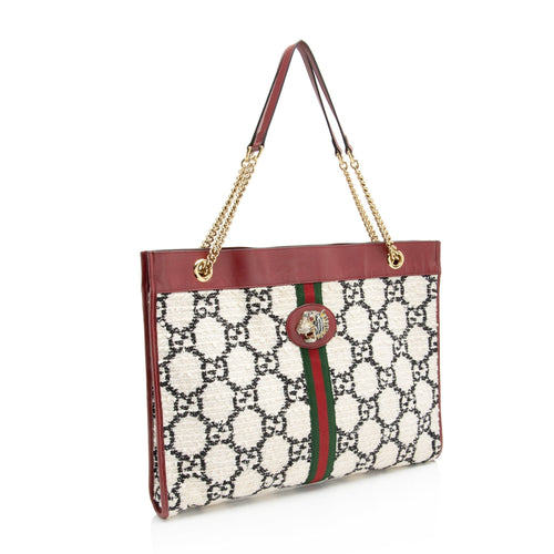 Gucci Tweed Rajah Large Tote (SHF-Ob1q73)