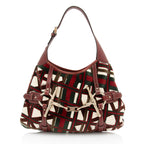 Gucci Velvet Horsebit 85th Anniversary Large Hobo (SHF-zg4KIX)