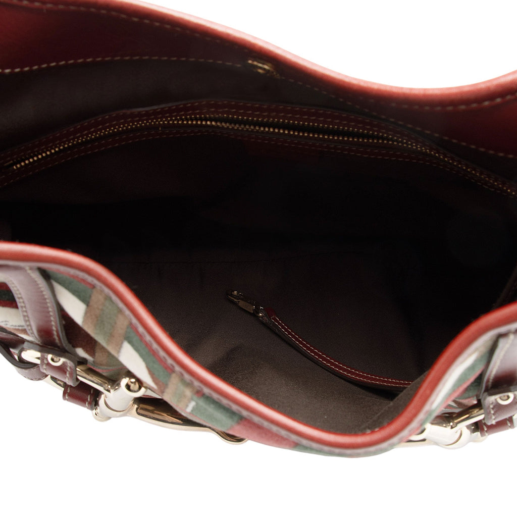 Gucci Velvet Horsebit 85th Anniversary Large Hobo (SHF-zg4KIX)