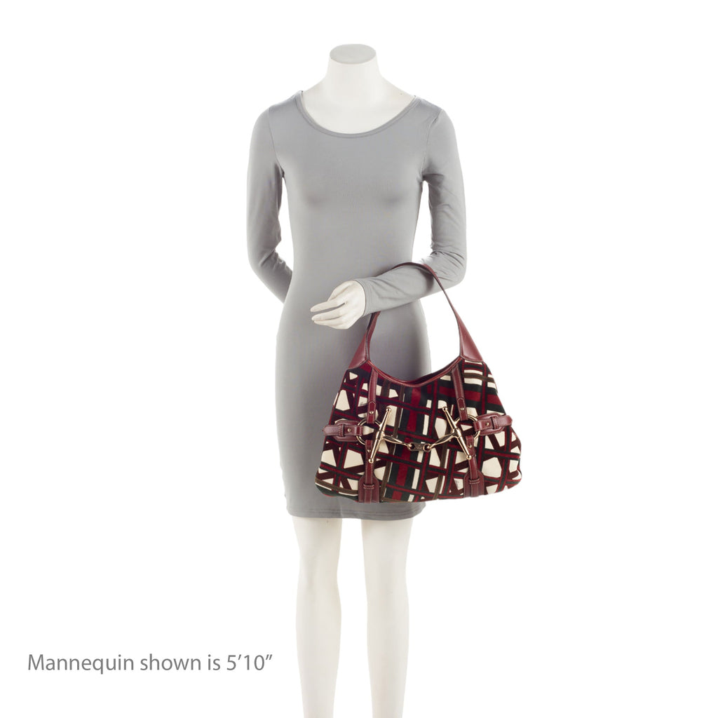 Gucci Velvet Horsebit 85th Anniversary Large Hobo (SHF-zg4KIX)