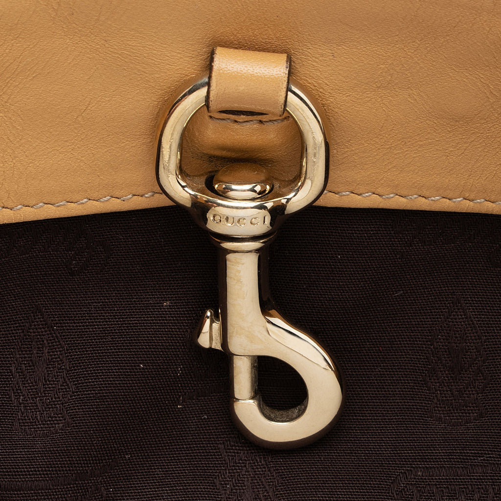 Gucci Vintage GG Canvas Web Tassel Tote (SHF-S7CL5b)