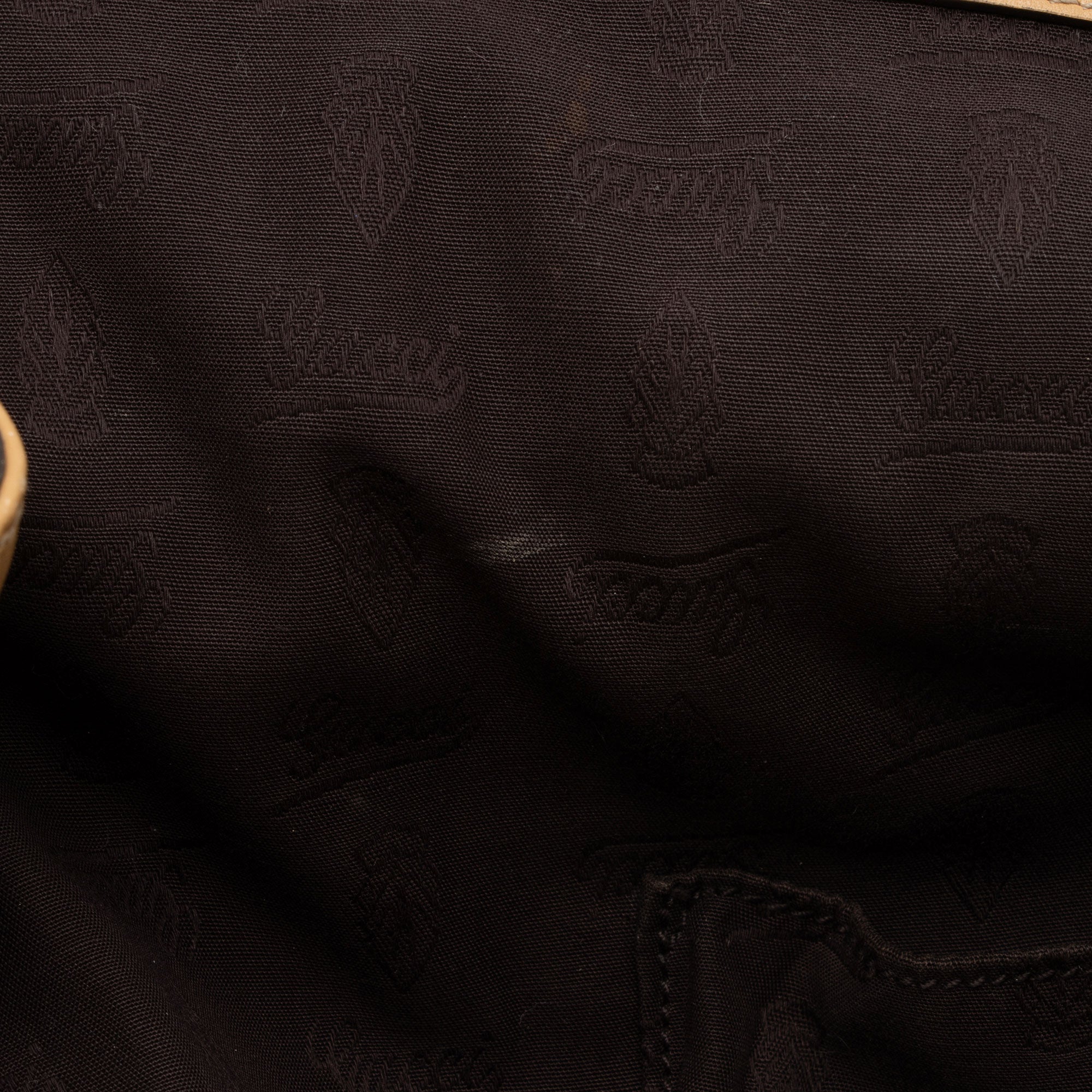 Gucci Vintage GG Canvas Web Tassel Tote (SHF-S7CL5b)
