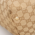 Gucci Vintage GG Canvas Web Tassel Tote (SHF-S7CL5b)