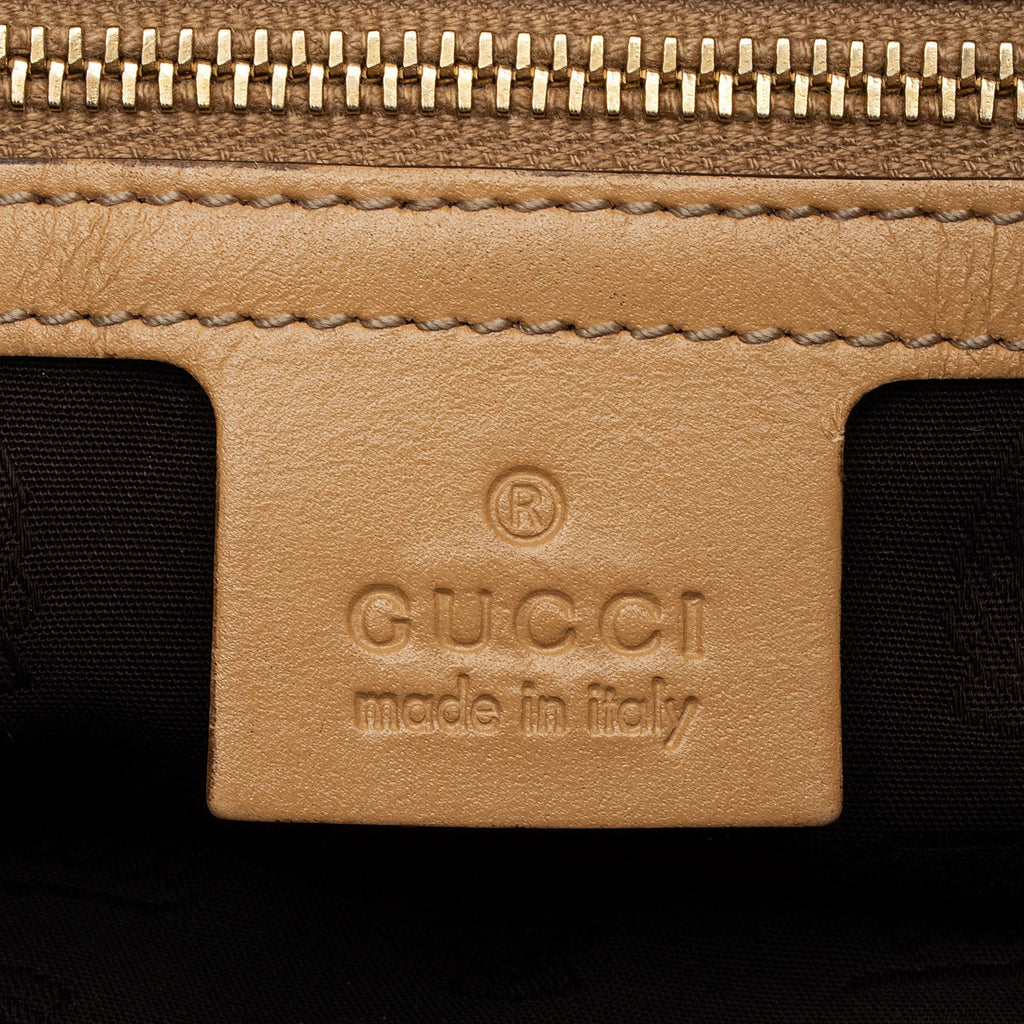 Gucci Vintage GG Canvas Web Tassel Tote (SHF-S7CL5b)