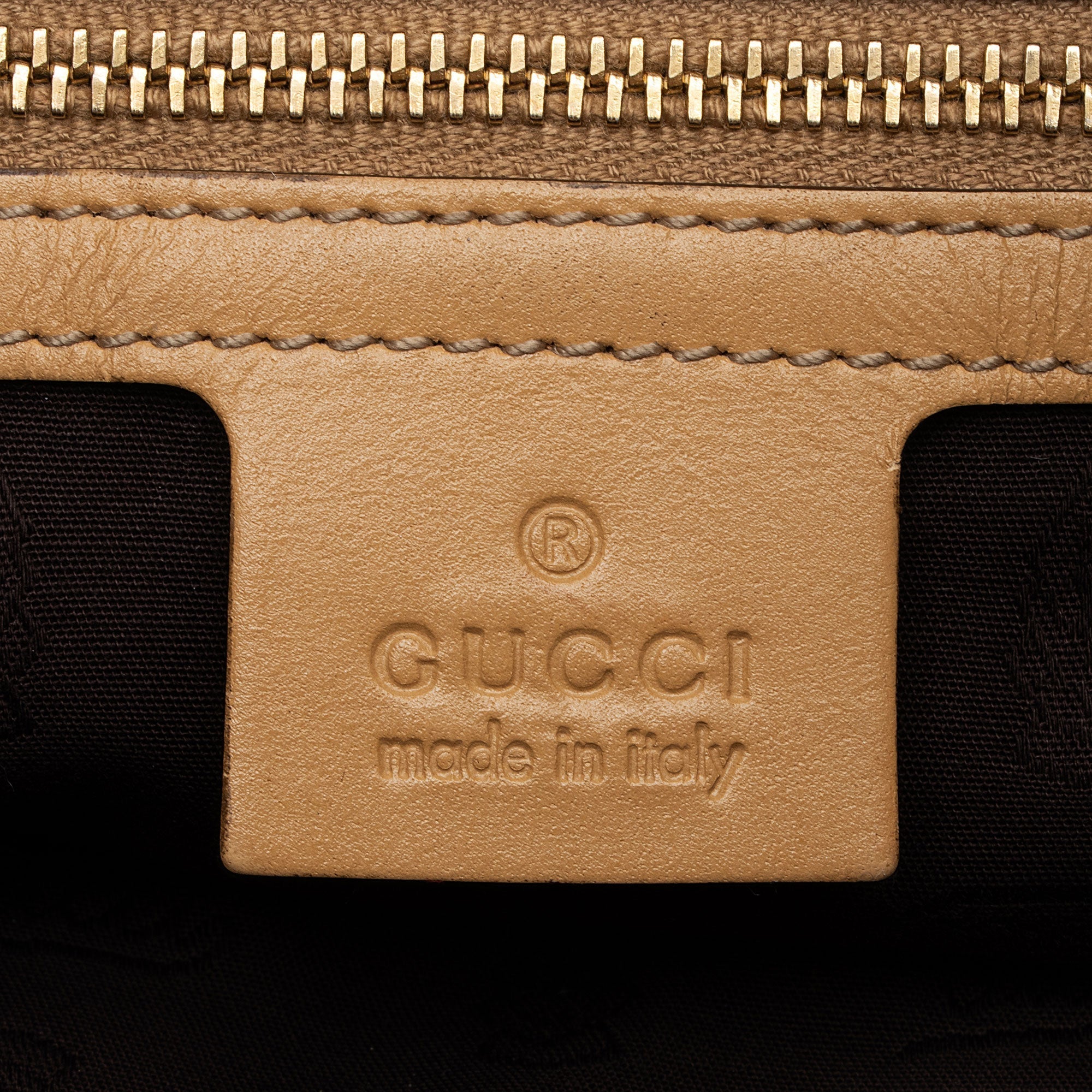 Gucci Vintage GG Canvas Web Tassel Tote (SHF-S7CL5b)