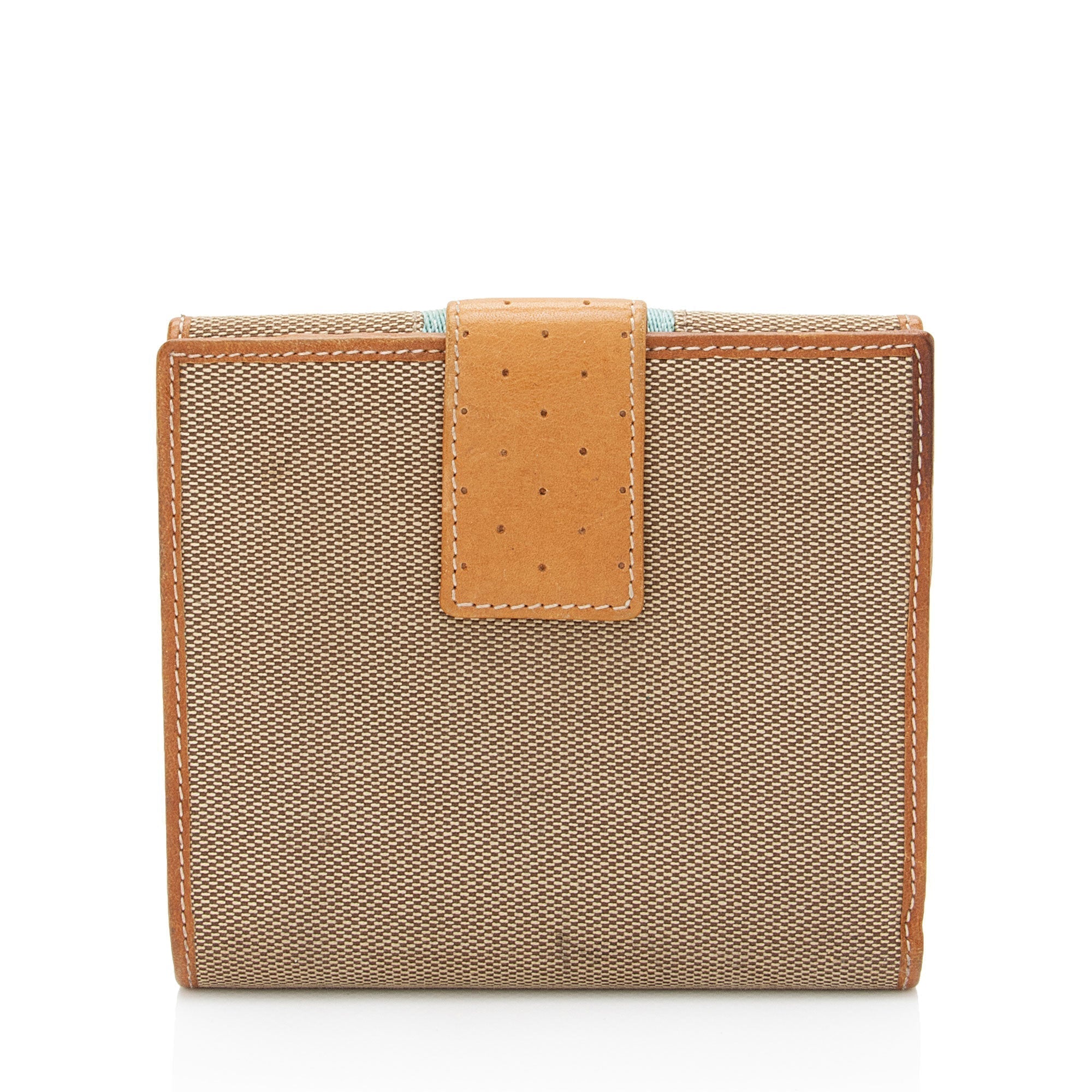 Gucci Vintage Canvas Reins Compact Wallet (SHF-DnuUjy)