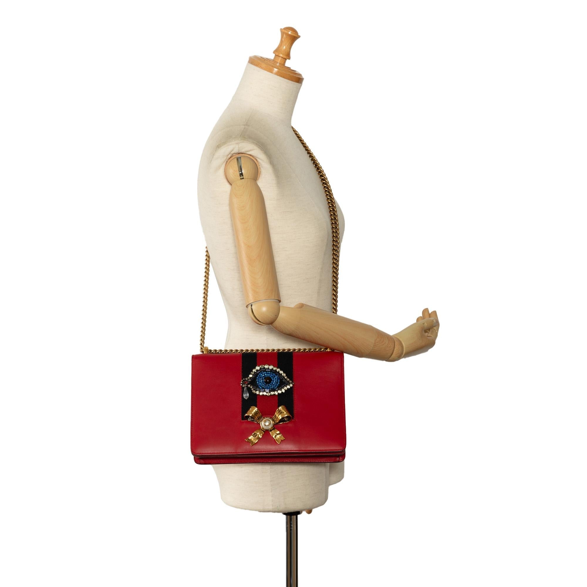Gucci Web Peony Shoulder Bag (SHG-SqJUEA)