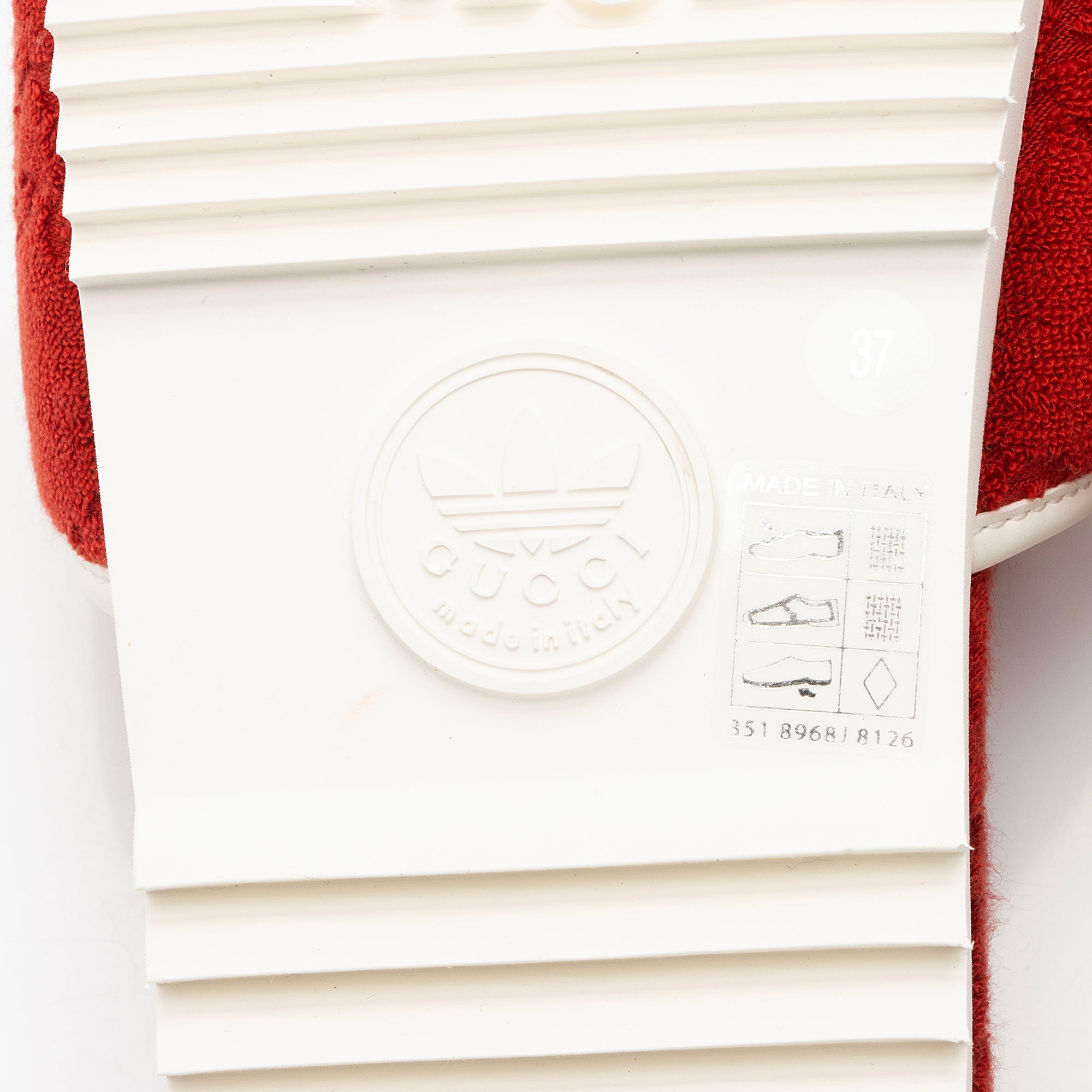 Gucci x Adidas GG Terry Cloth Platform Slides - Size 7 / 37 (SHF-z4xmaZ)