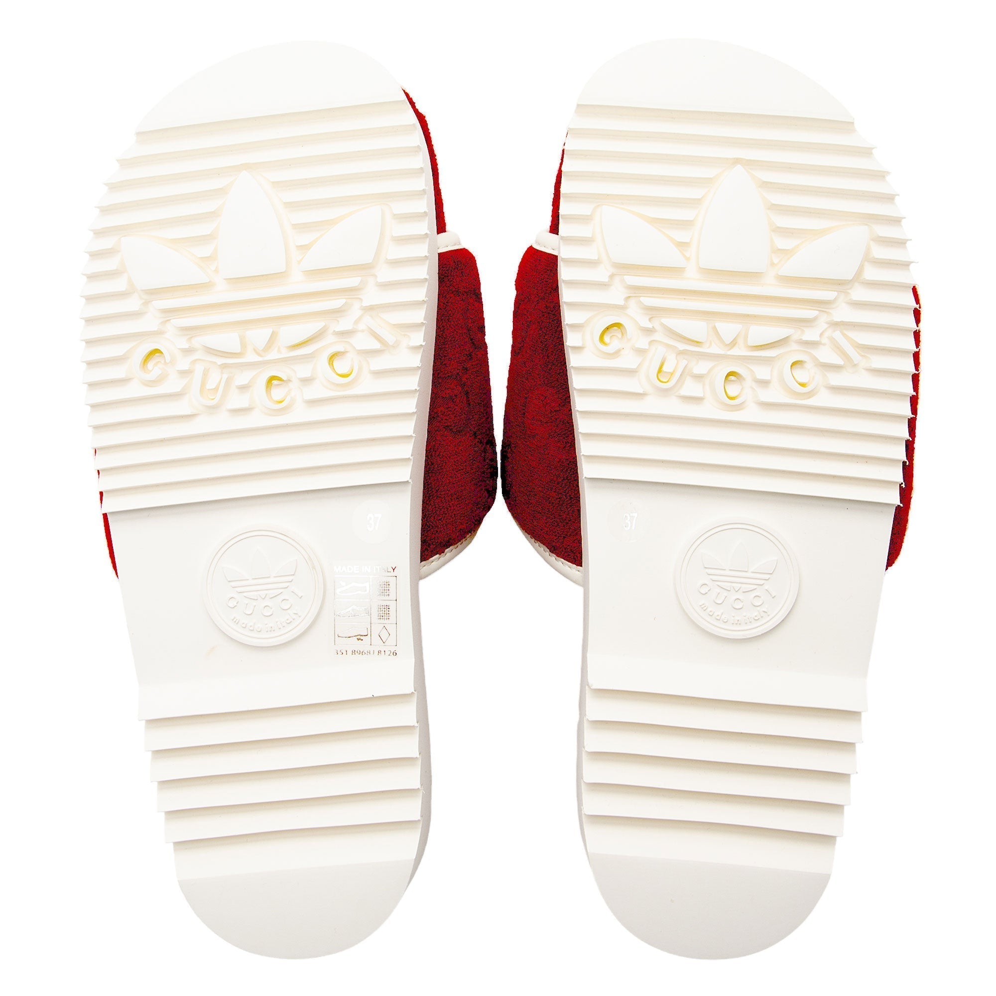 Gucci x Adidas GG Terry Cloth Platform Slides - Size 7 / 37 (SHF-z4xmaZ)
