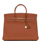 Hermes Birkin 40 Gold Togo Gold Hardware