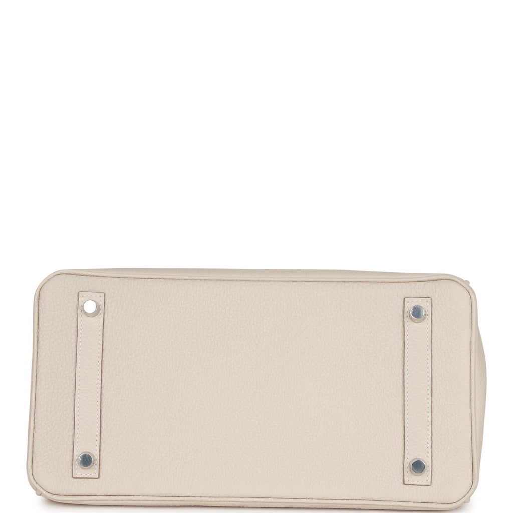 Hermes Birkin 30 Craie Togo Palladium Hardware