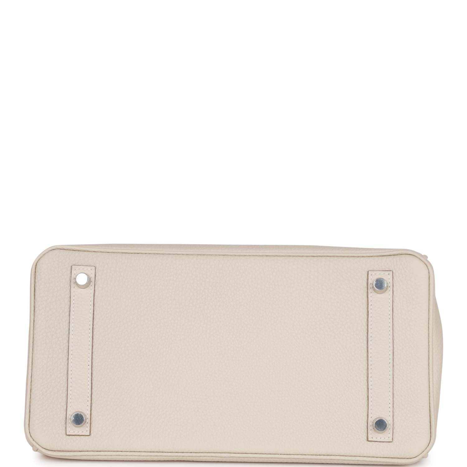 Hermes Birkin 30 Craie Togo Palladium Hardware