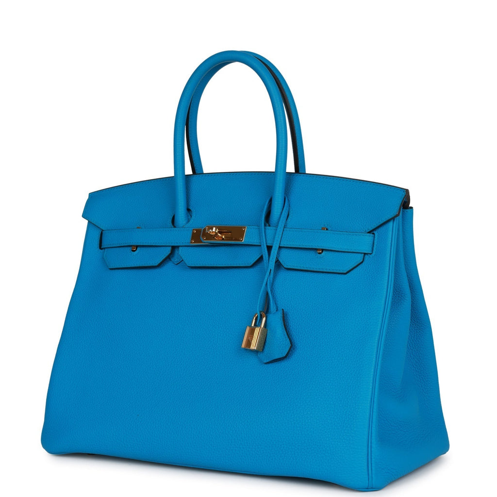 Top Quality Hermes Special Order (HSS) Birkin 25 Bleu Saphir and Vert Vertigo Chevre Brushed Gold Hardware