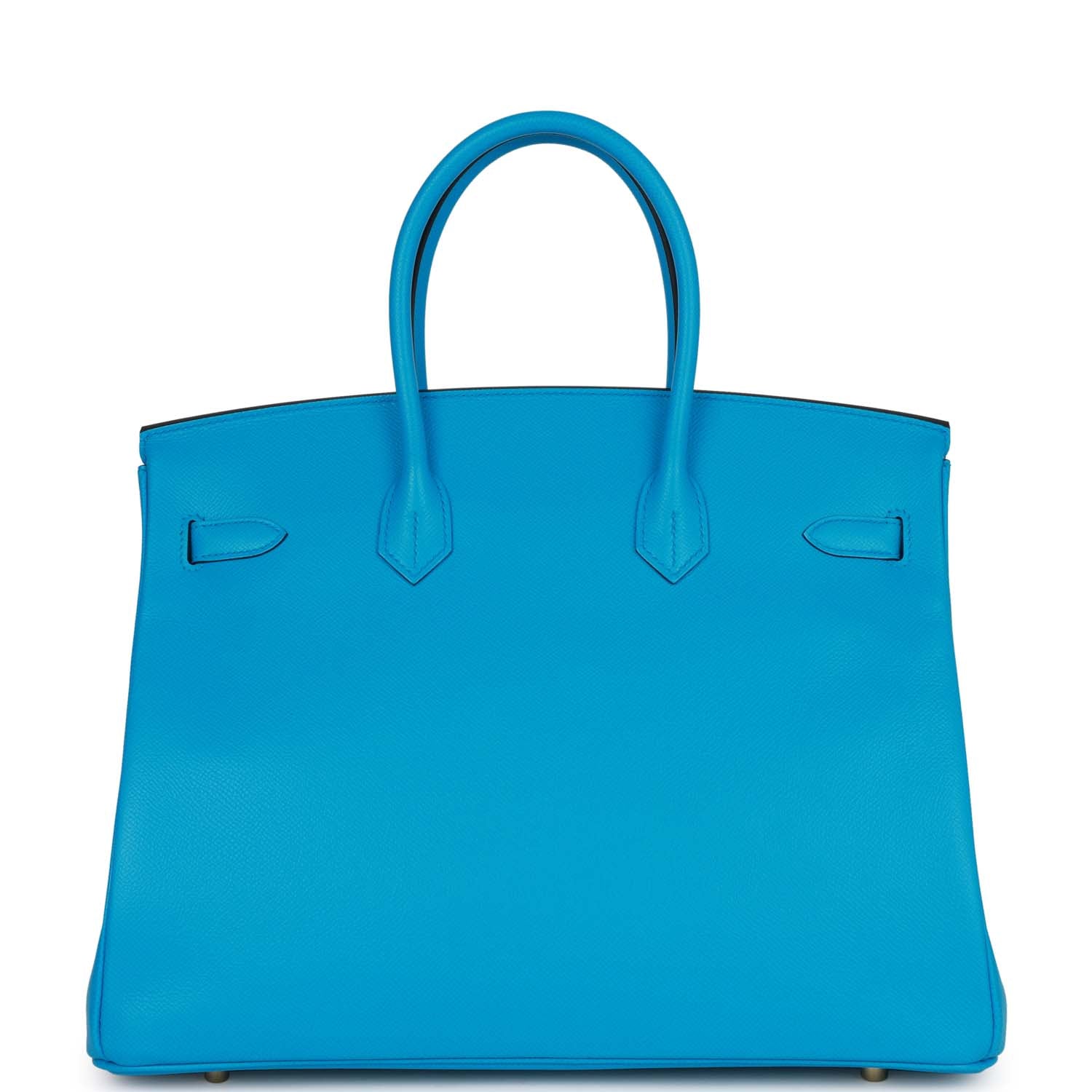 Hermes Birkin 35 Bleu Frida Epsom Gold Hardware
