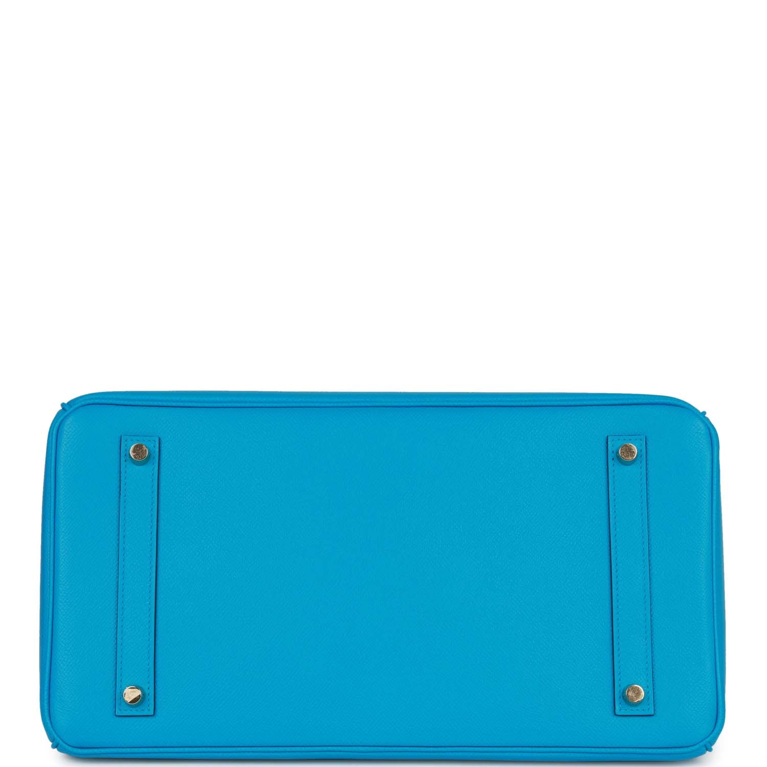 Hermes Birkin 35 Bleu Frida Epsom Gold Hardware