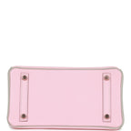 Hermes Birkin 25 HSS Rose Sakura and Gris Perle Chevre Mysore Rose Gold Hardware