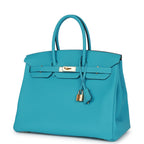 Hermes Birkin 35 Bleu de Nord Togo Goldhardware