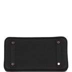 Hermes Birkin 25 Black Togo Rose Gold Hardware