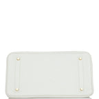 Top Quality Hermes Birkin 35 White Clemence Gold Hardware