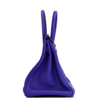 Top Quality Hermes Special Order (HSS) Birkin 35 Bleu Electric Verso Clemence Gold Hardware